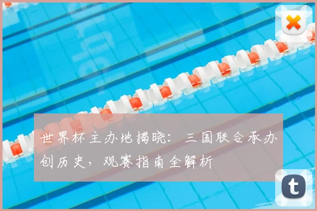 世界杯主办地揭晓:三国联合承办创历史,观赛指南全解析